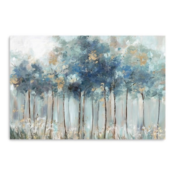 Blue & Gold Forest Canvas Art Print Kirklands Home