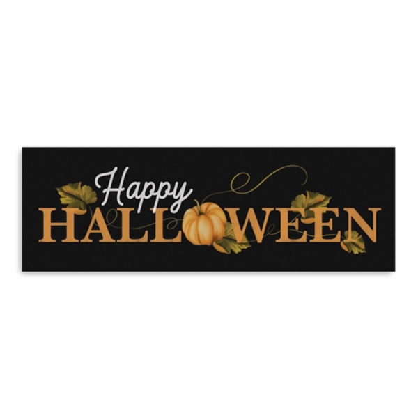 Happy Halloween Pumpkin Canvas Wall Plaque Kirklands Home