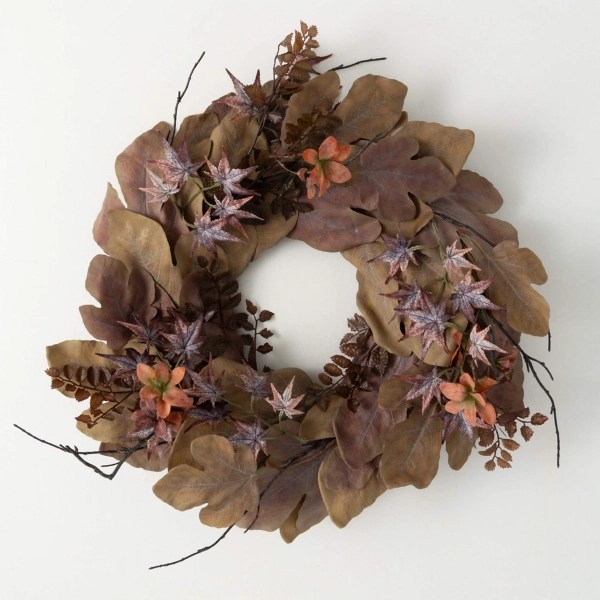 Rustic Brown Foliage Fall Wreath Kirklands Home