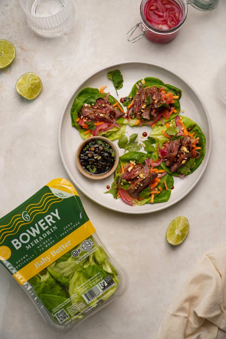 Skirt Steak Lettuce Tacos