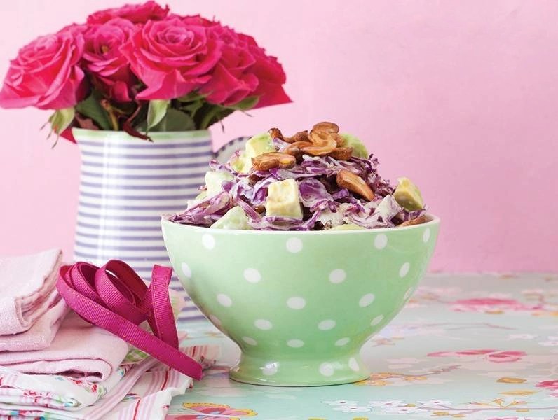 Red Cabbage Avocado Salad