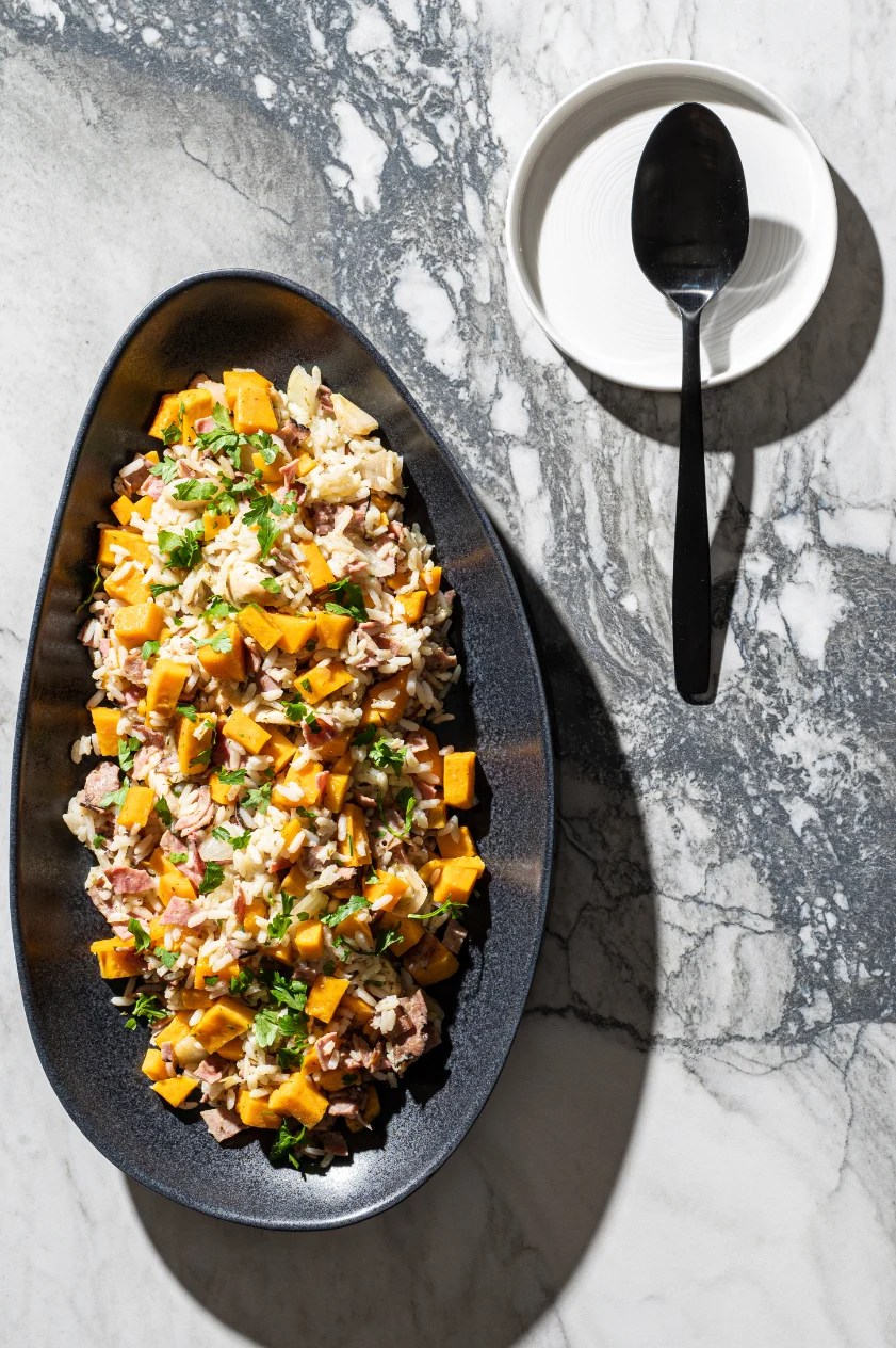 OnePan Pastrami Chicken and Rice