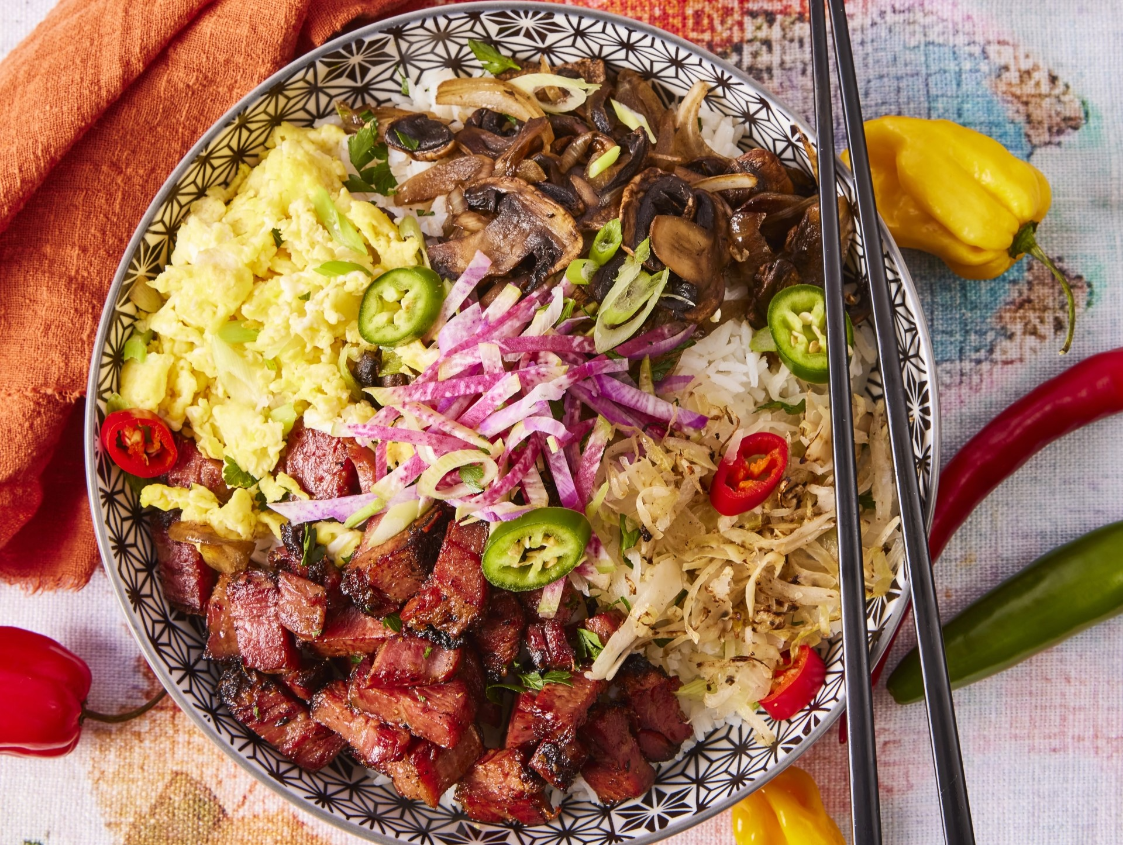 Pulled Pastrami Sticky Rice