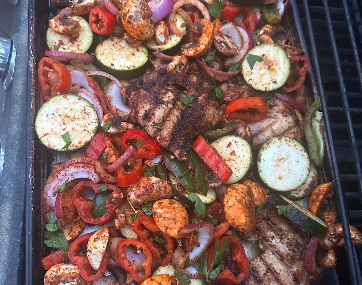 Sheet Pan Shawarma on the Grill