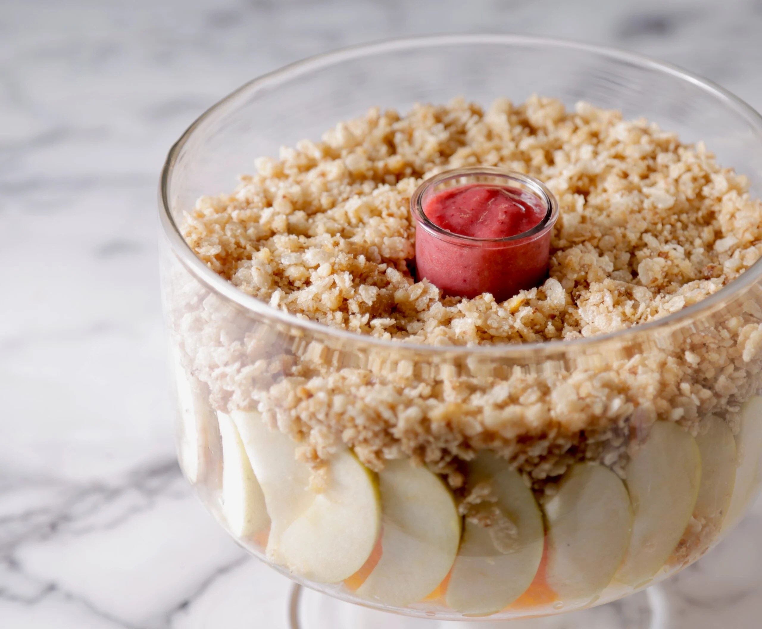 Apple "Ambrosia" Fruit Trifle with Crunch