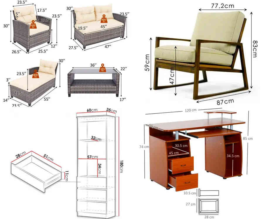 Furniture Size Standards Explore the Norms of Sizes for Various Types