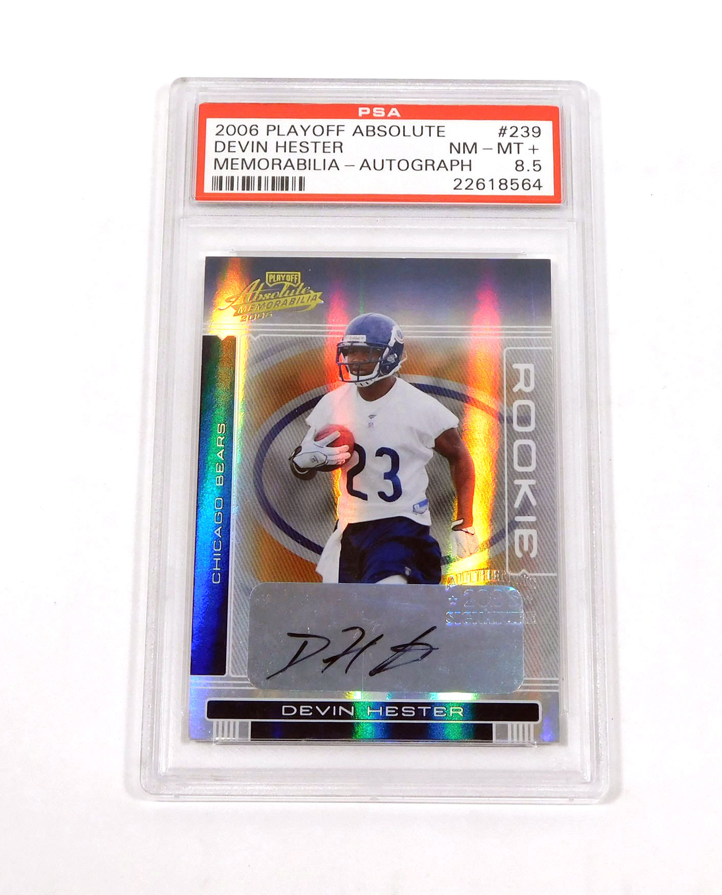 2006 Playoff Absolute Devin Hester Rookie Auto 239 Patch /349 PSA 8.5 eBay
