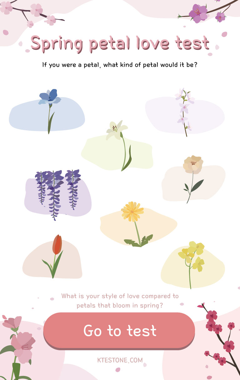 Spring petal love test케이테스트