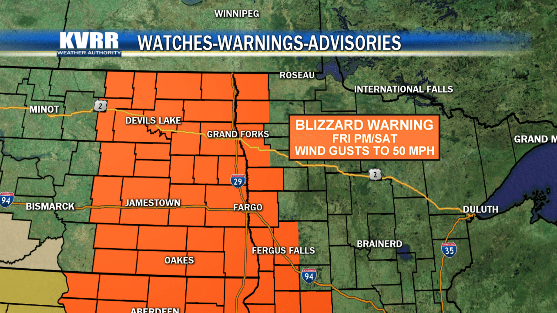 Severe Weather Alerts KVRR Local News