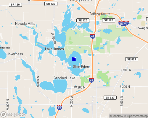 Northern Indiana Lakes Map Lake Map
