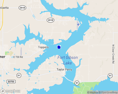 Fort Gibson Lake Map Fort Gibson Lake Homes for Sale Real Estate Lakefront Property OK