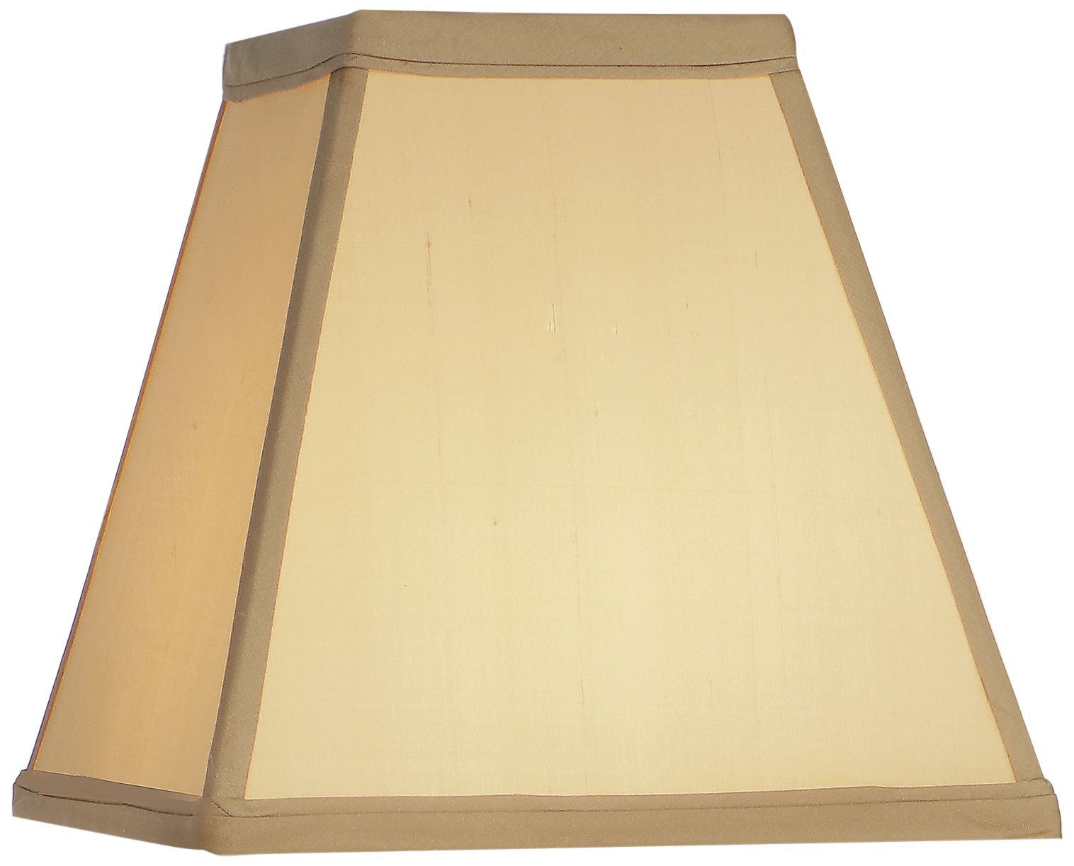 Stiffel Tan Tapered Square Lamp Shade 4x8x7.5 (Spider) 014F0 Lamps