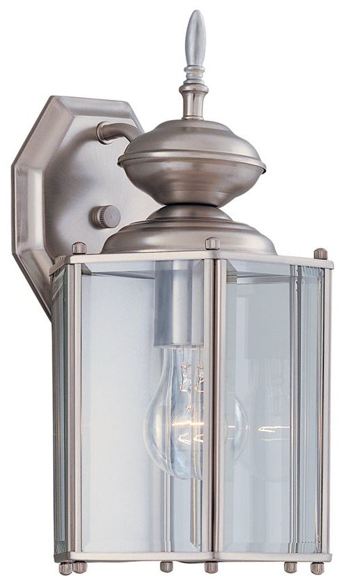 Carriage House 13" High Open Cage Pewter Outdoor Wall Light 03841