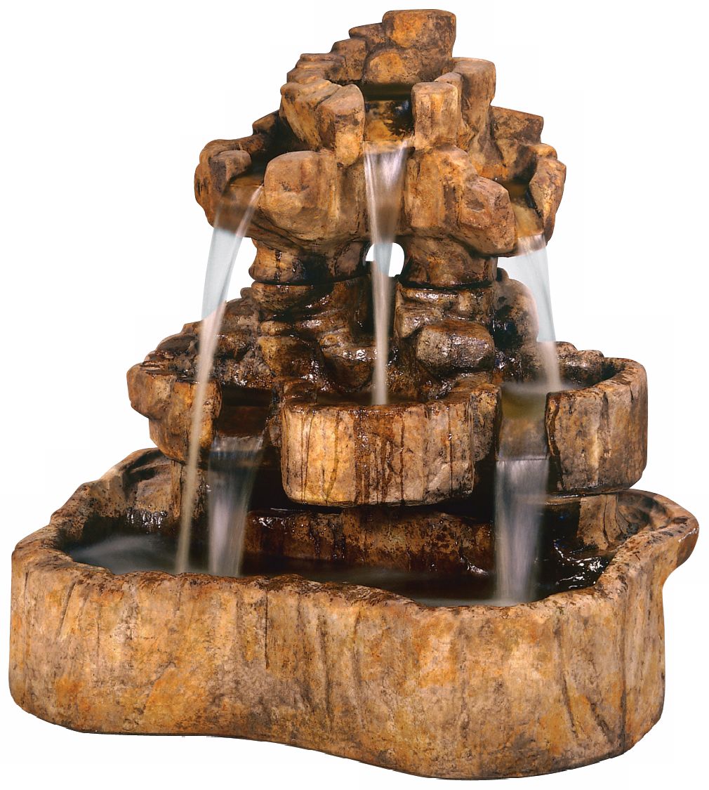 Henri Studio 43" High Medium Rock Falls Fountain 06781 Lamps Plus