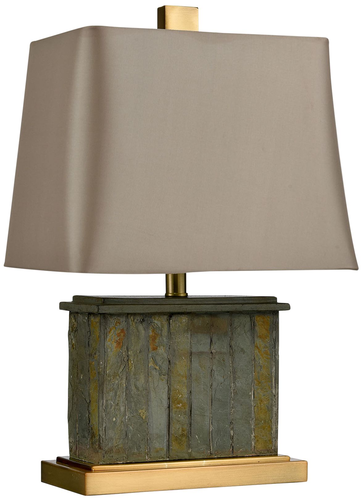Dimond Tenlee Green Slate Rectangular Accent Table Lamp 075T0