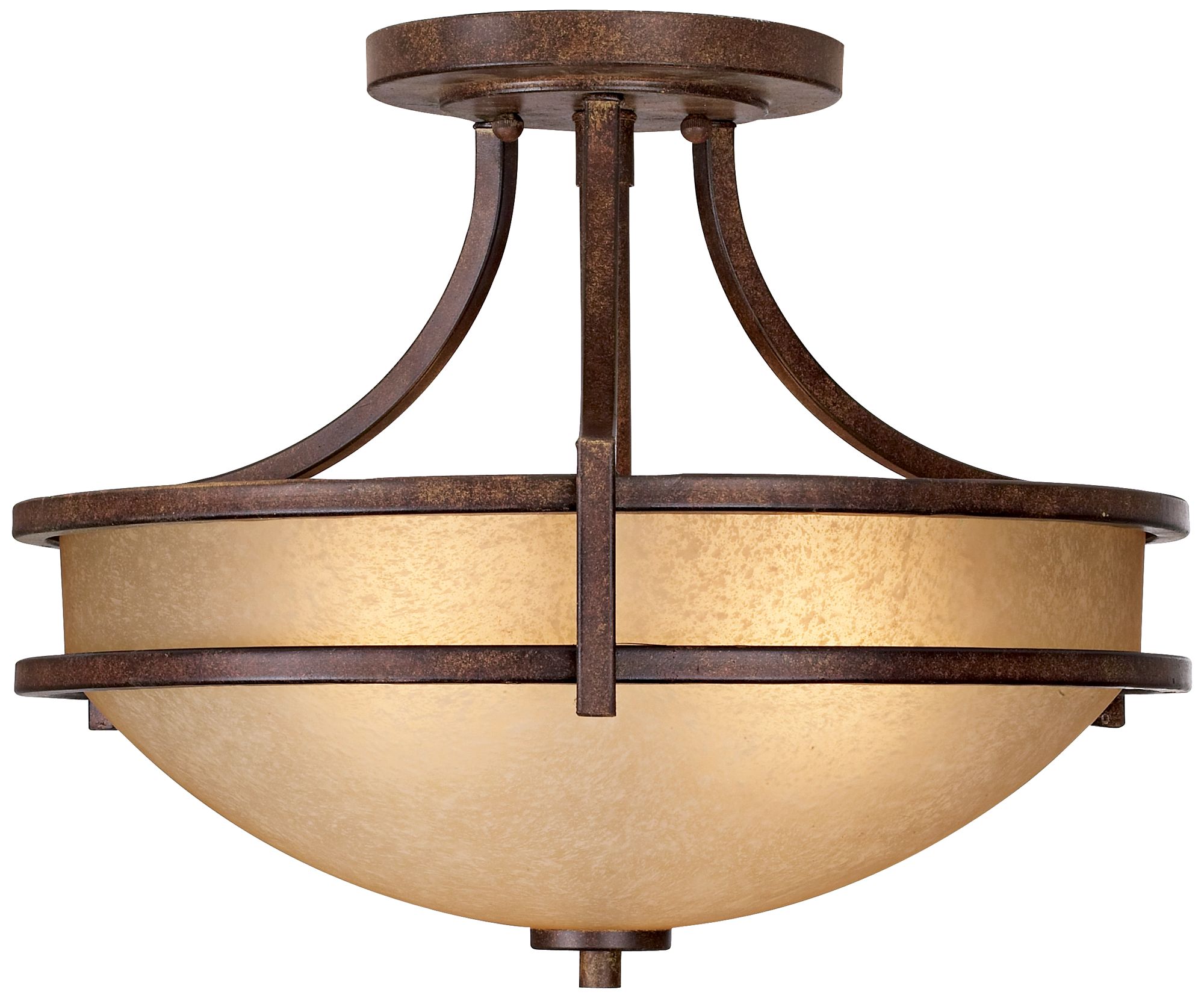 Oak Valley Collection 18" Wide Scavo Glass Ceiling Light 08063