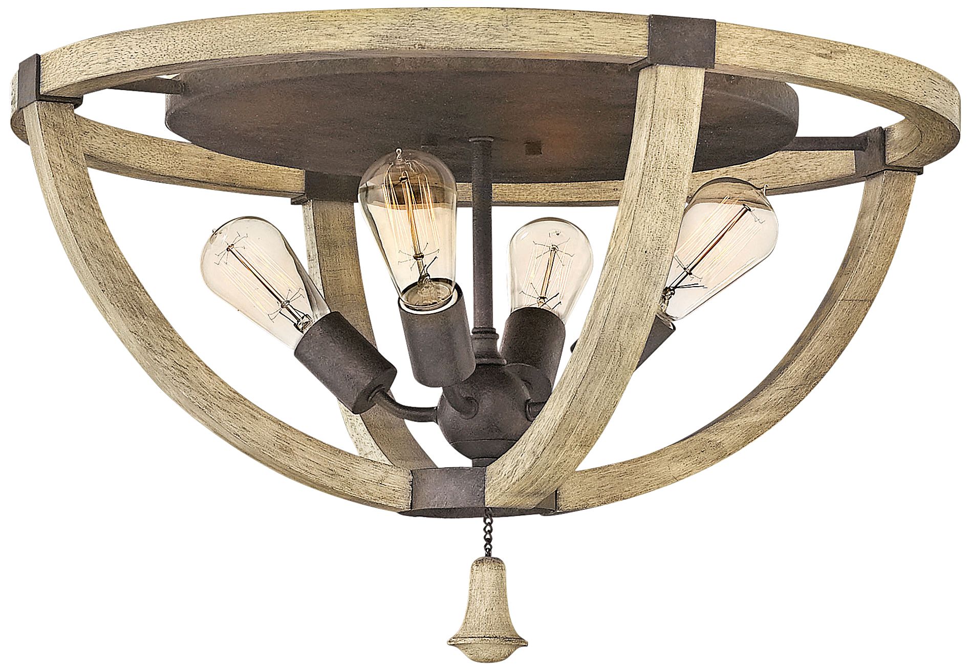 Fredrick Ramond Middlefield 23 3/4"W Iron Rust Ceiling Light 10R04