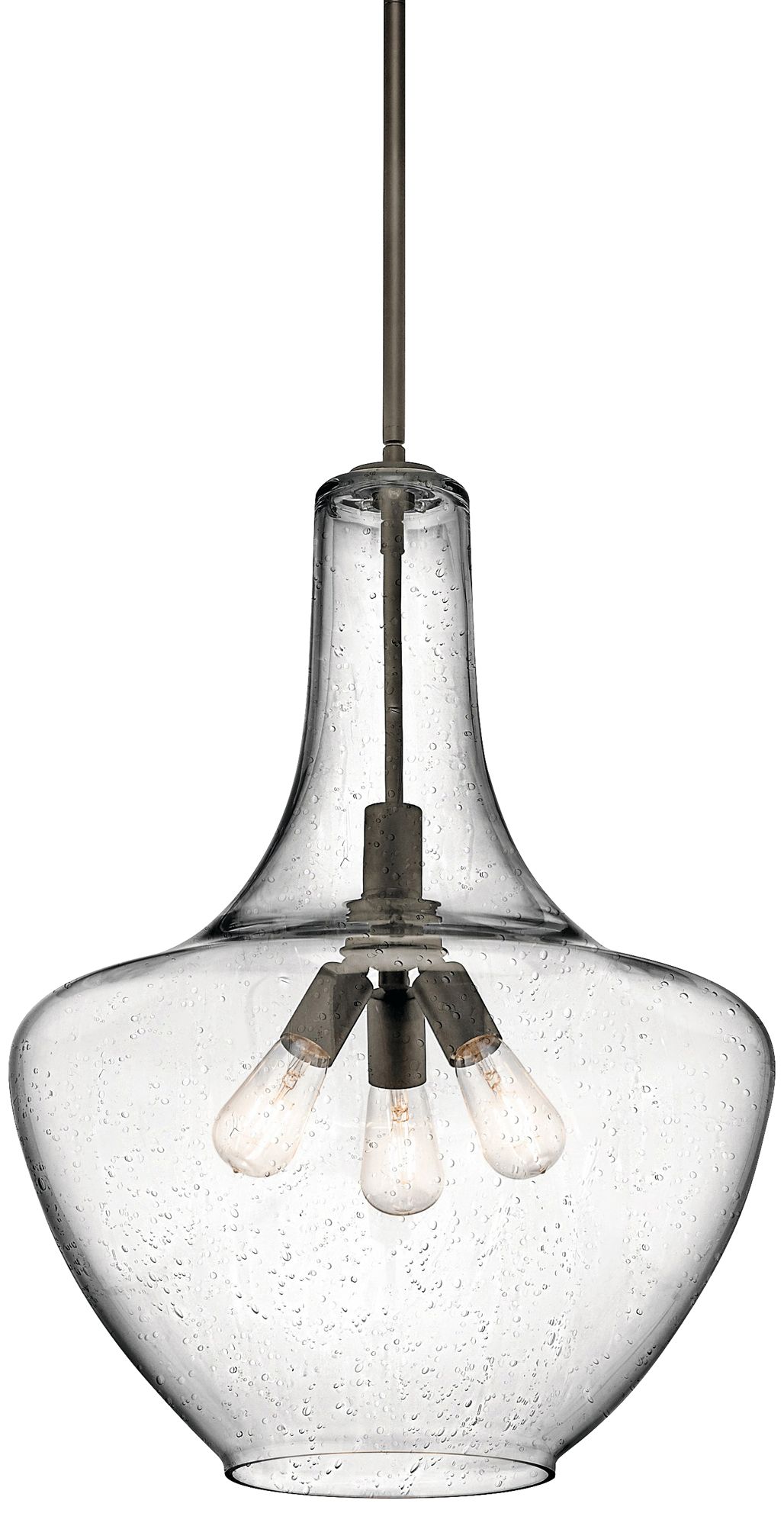 Kichler Everly 20" Wide Olde Bronze 3Light Pendant 10W72 Lamps Plus