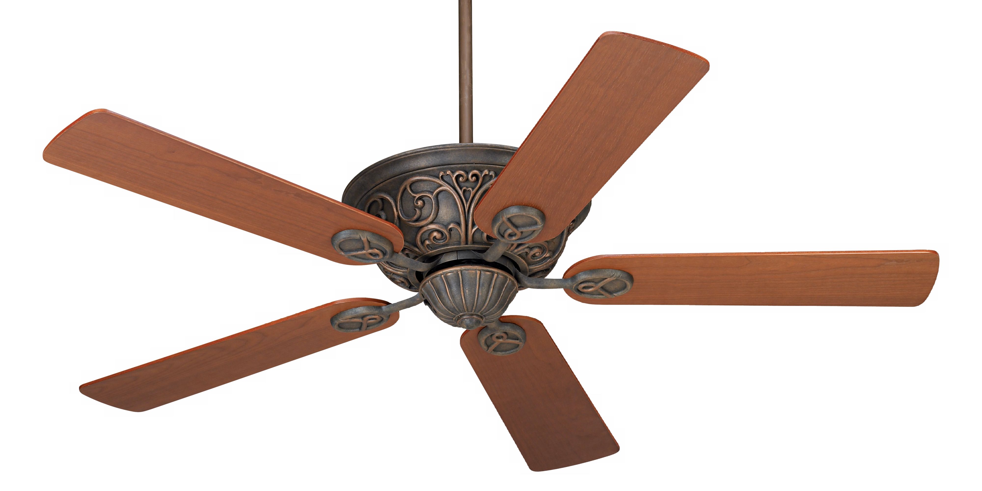 52" Casa Contessa Copper Bronze Teak Blades Ceiling Fan 11G51