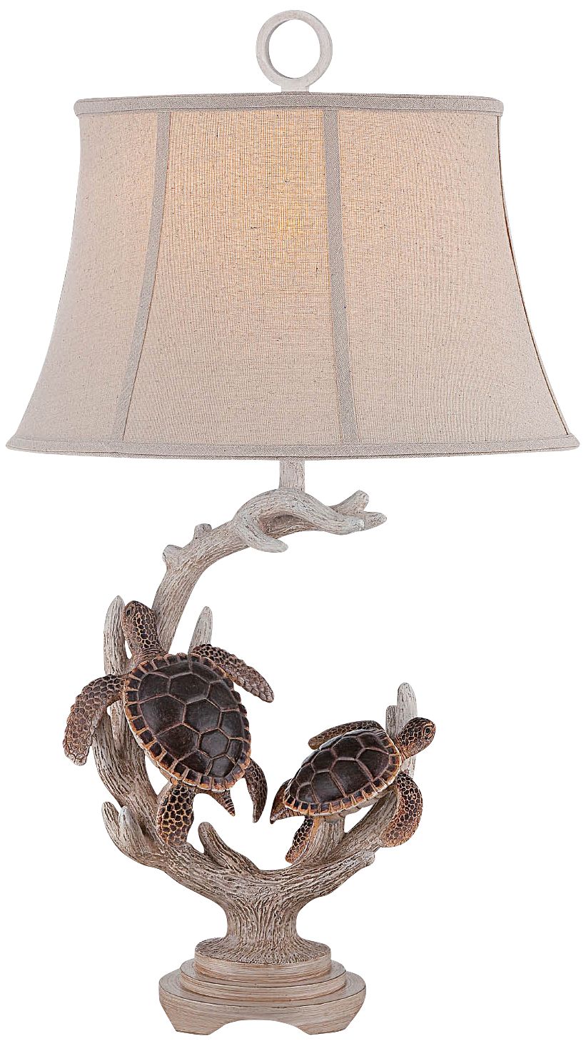 Kiwitahi Twin Turtle Table Lamp 11P10 Lamps Plus