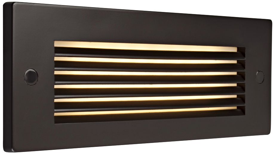 Bruck Step 8 3/4" Wide Bronze Louver Outdoor LED Step Light 11P70