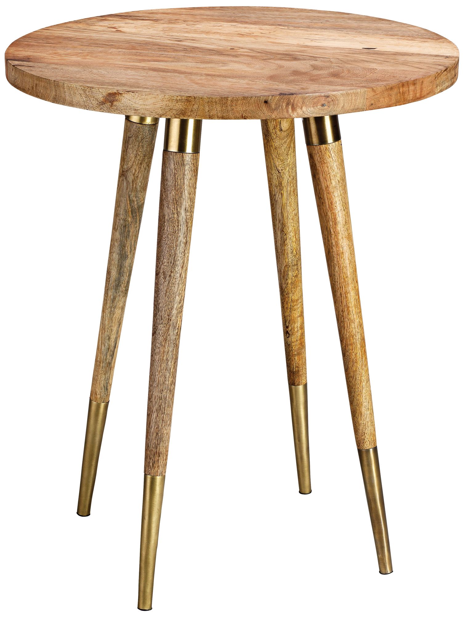 Owen 19" Wide Natural Wood Round Modern Side Table 11R17 Lamps Plus