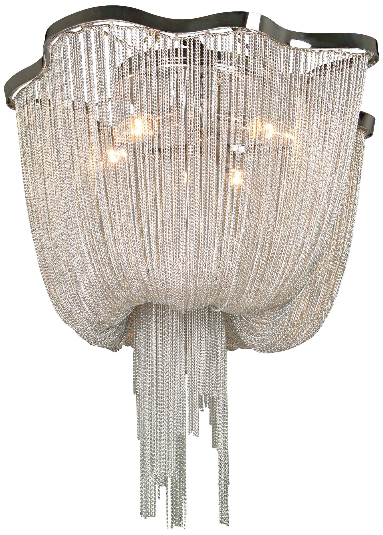 Avenue Mulholland Dr. 20"W Polished Chrome Ceiling Light 11Y26