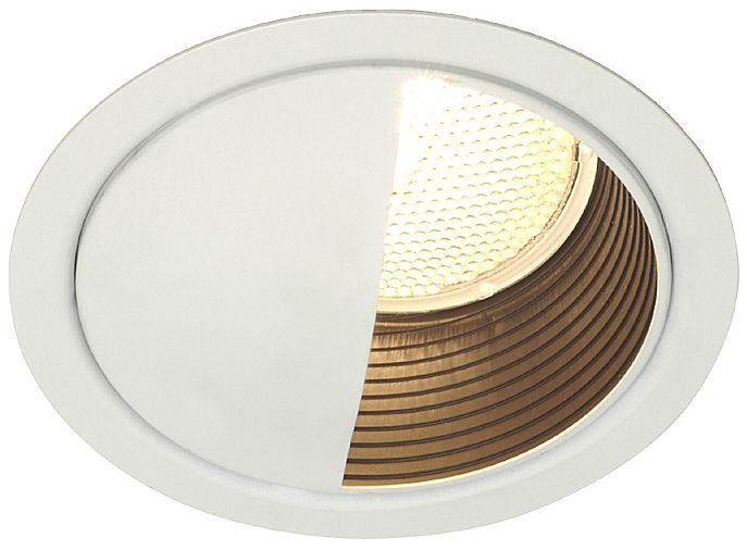 Lightolier 5" LV White Wall Washer Recessed Light Trim 12605 Lamps