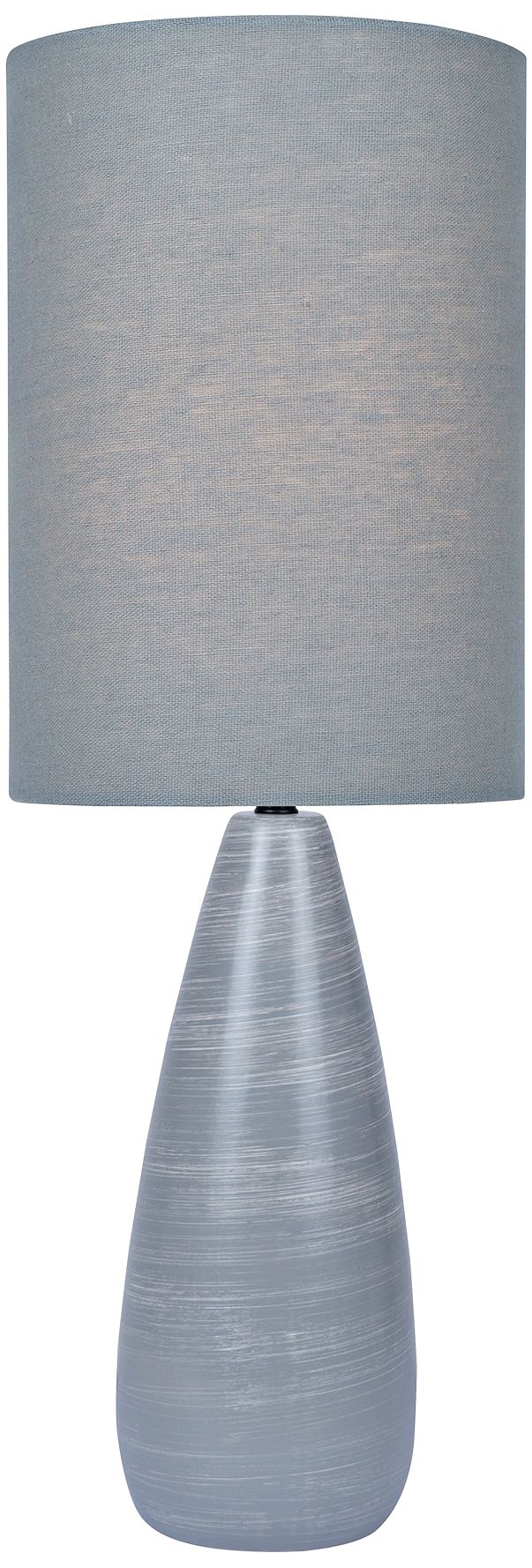 Quatro 26 1/4" High Gray Modern Table Lamp with Gray Shade 12F38