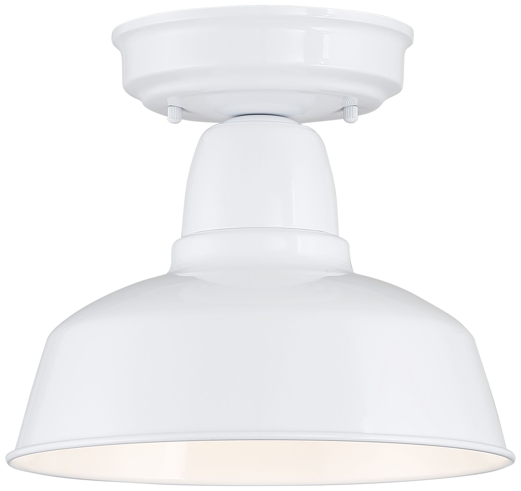 Urban Barn 10 1/4" Wide White Outdoor Ceiling Light 13F73 Lamps Plus