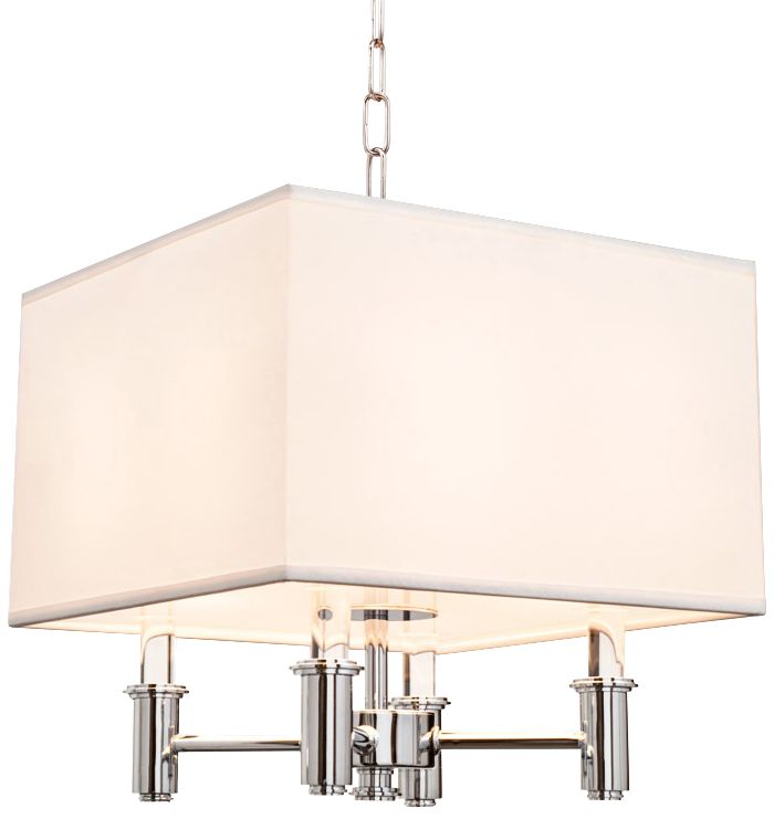 DuPont 14" Wide Chrome Convertible Square Pendant Light 13K61