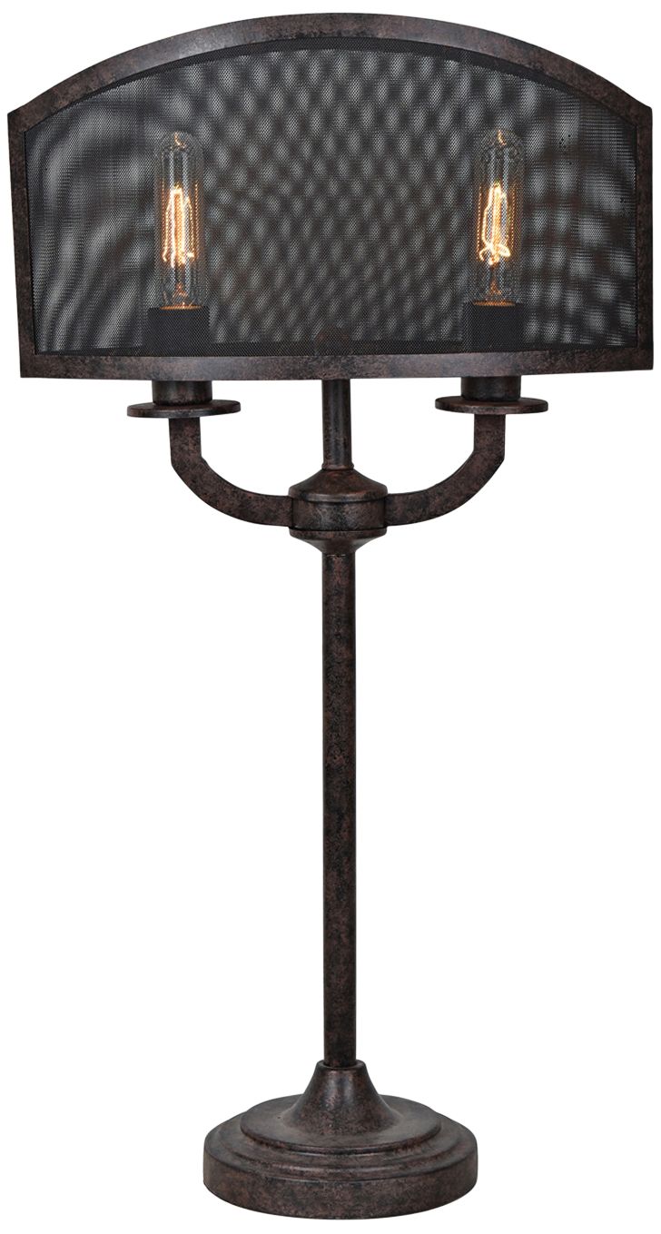 Houston Metal Scroll Table Lamp 8M796 Lamps Plus