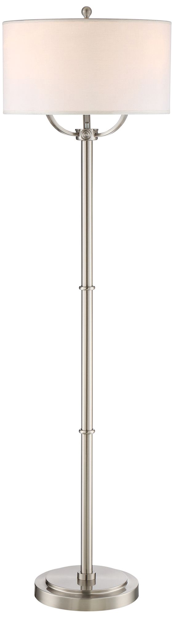 Quoizel Vivid Collection Broadway Brushed Nickel Floor Lamp 16P73