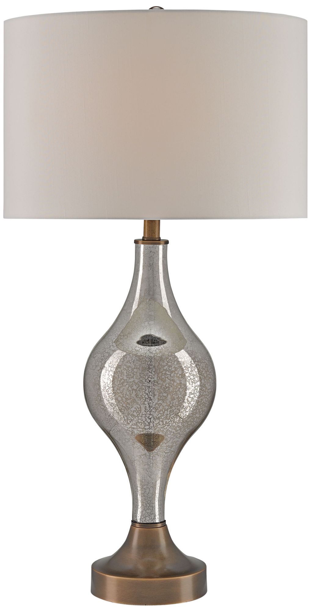 Currey and Company Tara Coffee Bronze Glass Table Lamp 16X28 Lamps