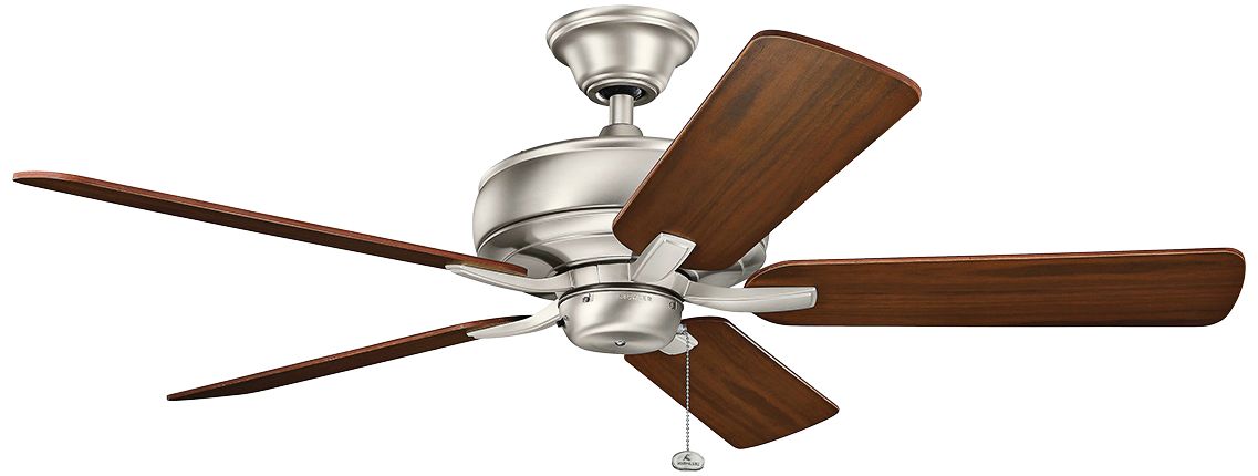 52" Kichler Terra Brushed Nickel Ceiling Fan 17V17 Lamps Plus