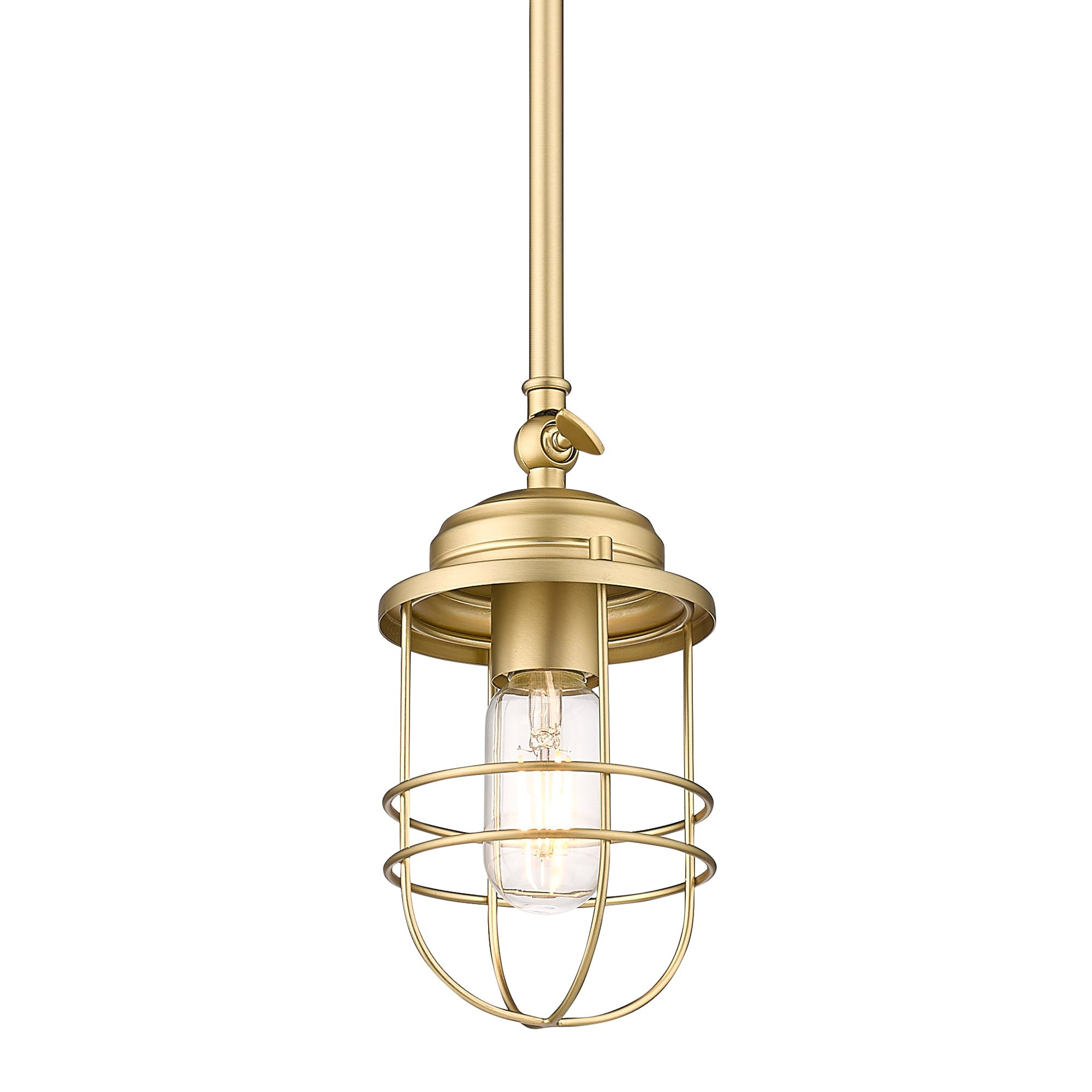 Seaport 4 1/2" Wide Brushed Champagne Bronze Mini Pendant Light