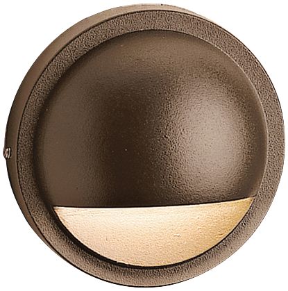 Kichler 4" Wide 2700K LED Bronze Half Moon Deck Light 1G317 Lamps Plus