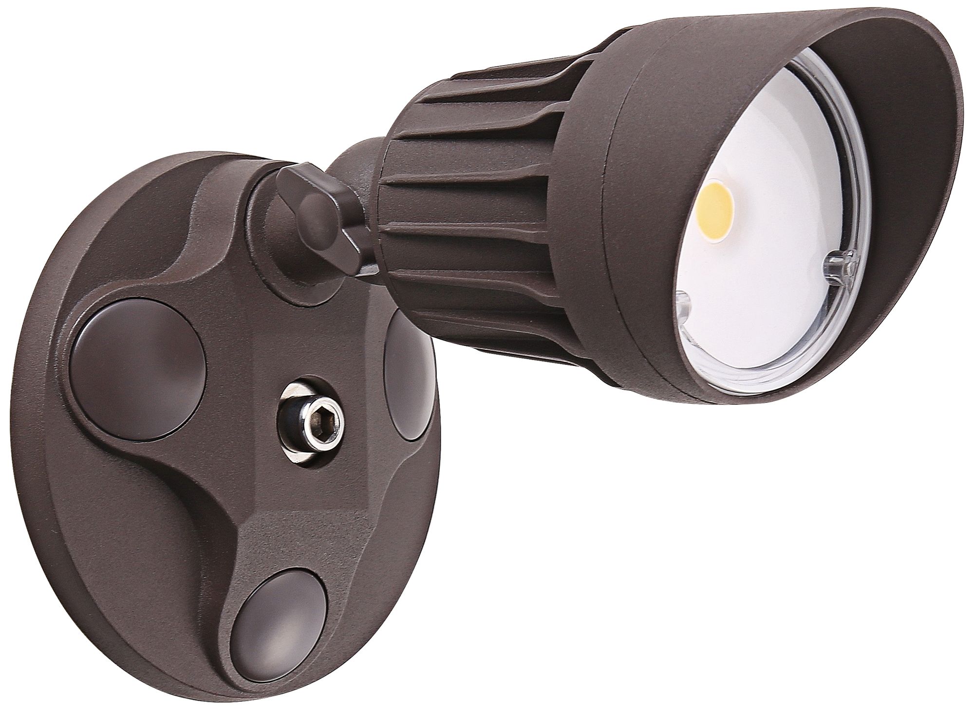 EcoStar 4 1/4" Wide LED Security Flood Light in Bronze 1G654