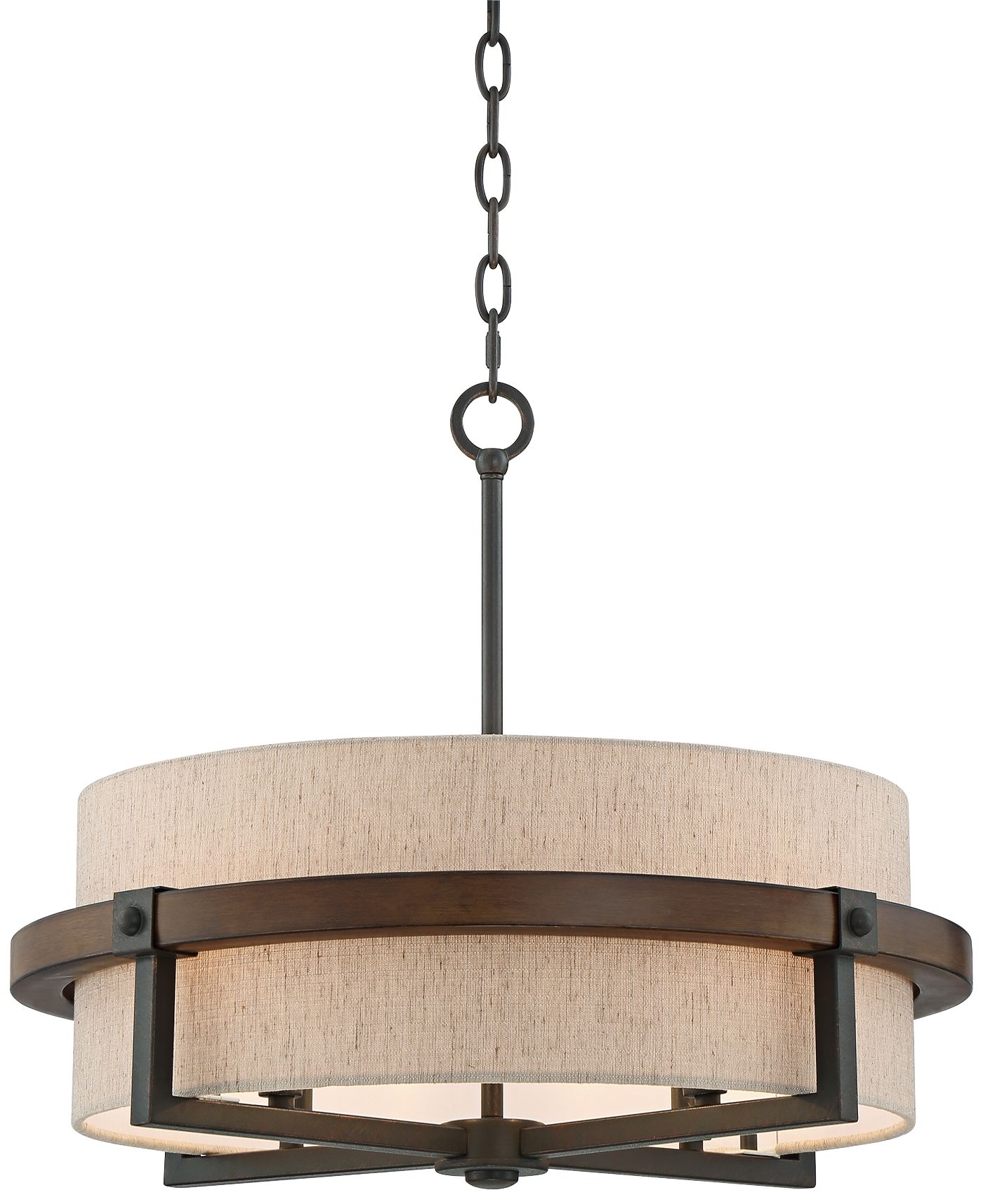 Castille 22" Wide Bronze Pendant Light 1G894 Lamps Plus