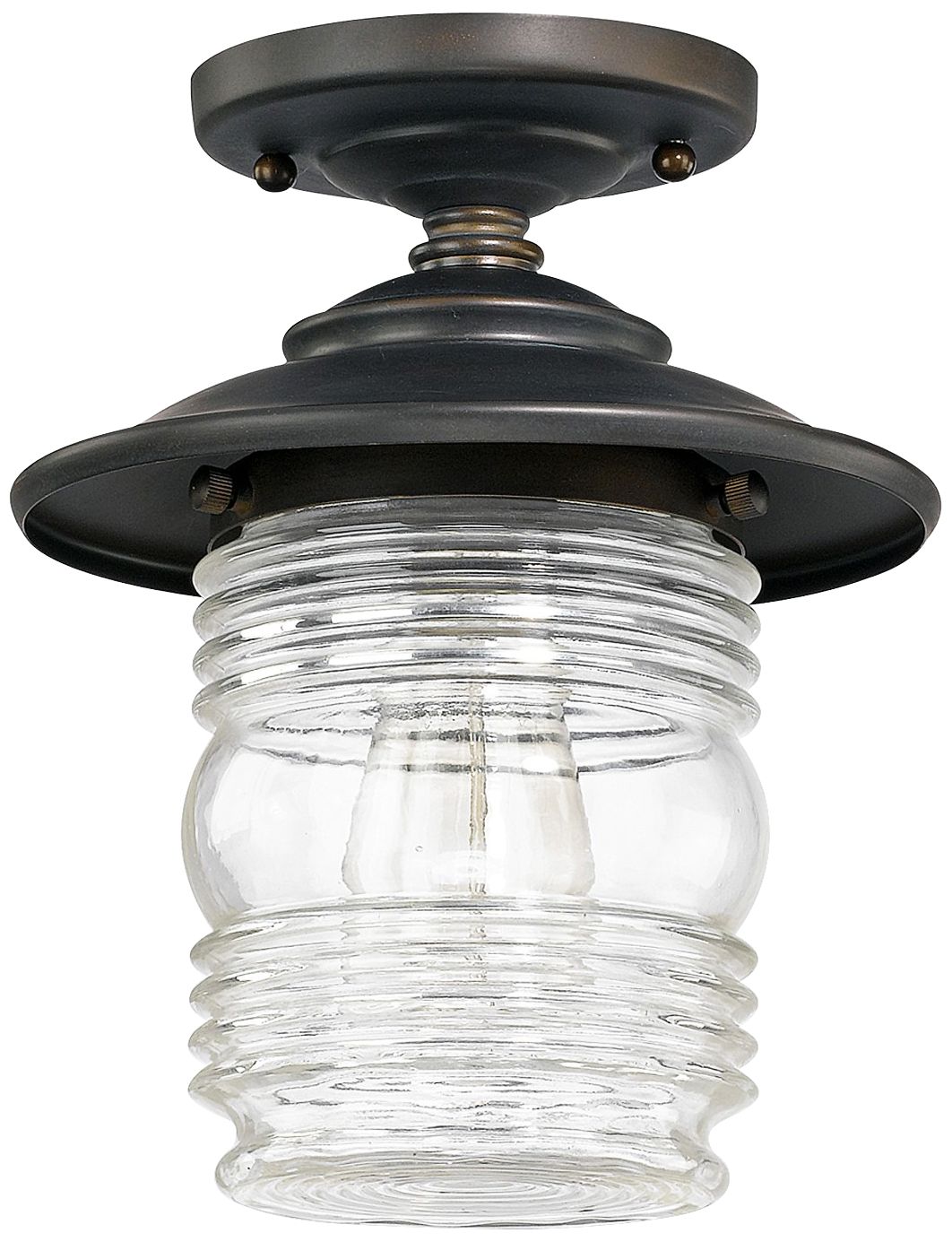 Capital Creekside 8 1/4"Wide Bronze Outdoor Ceiling Light 1H834