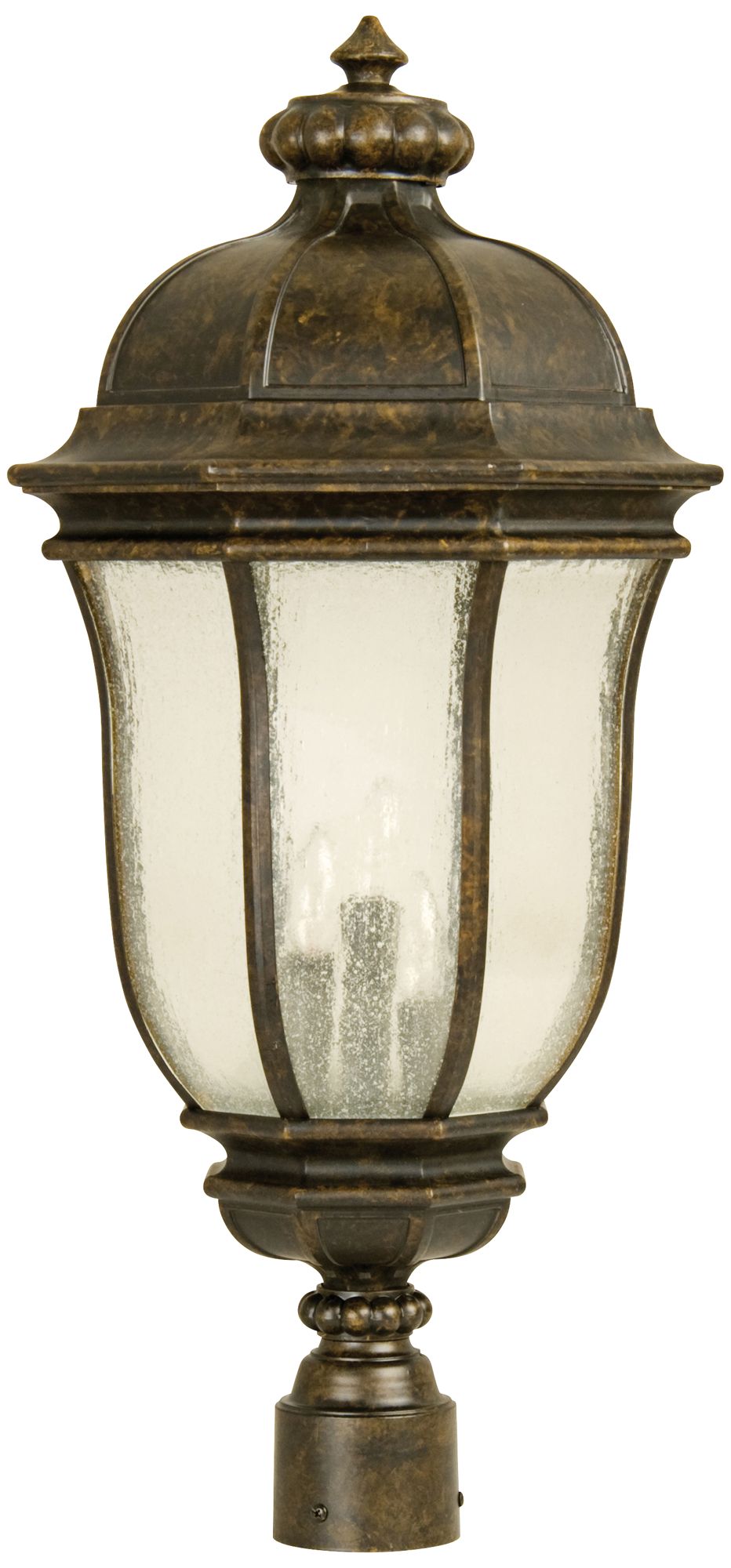 Harper 26"H Peruvian Bronze Outdoor Post Light 1K766 Lamps Plus