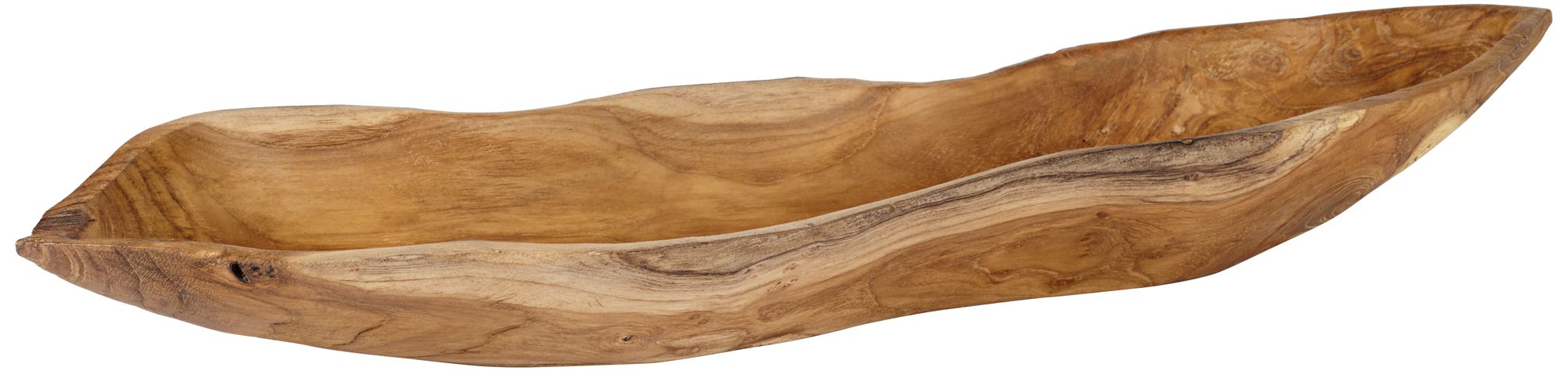 Uttermost Teak Wood Leaf Decorative Bowl 1M724 Lamps Plus