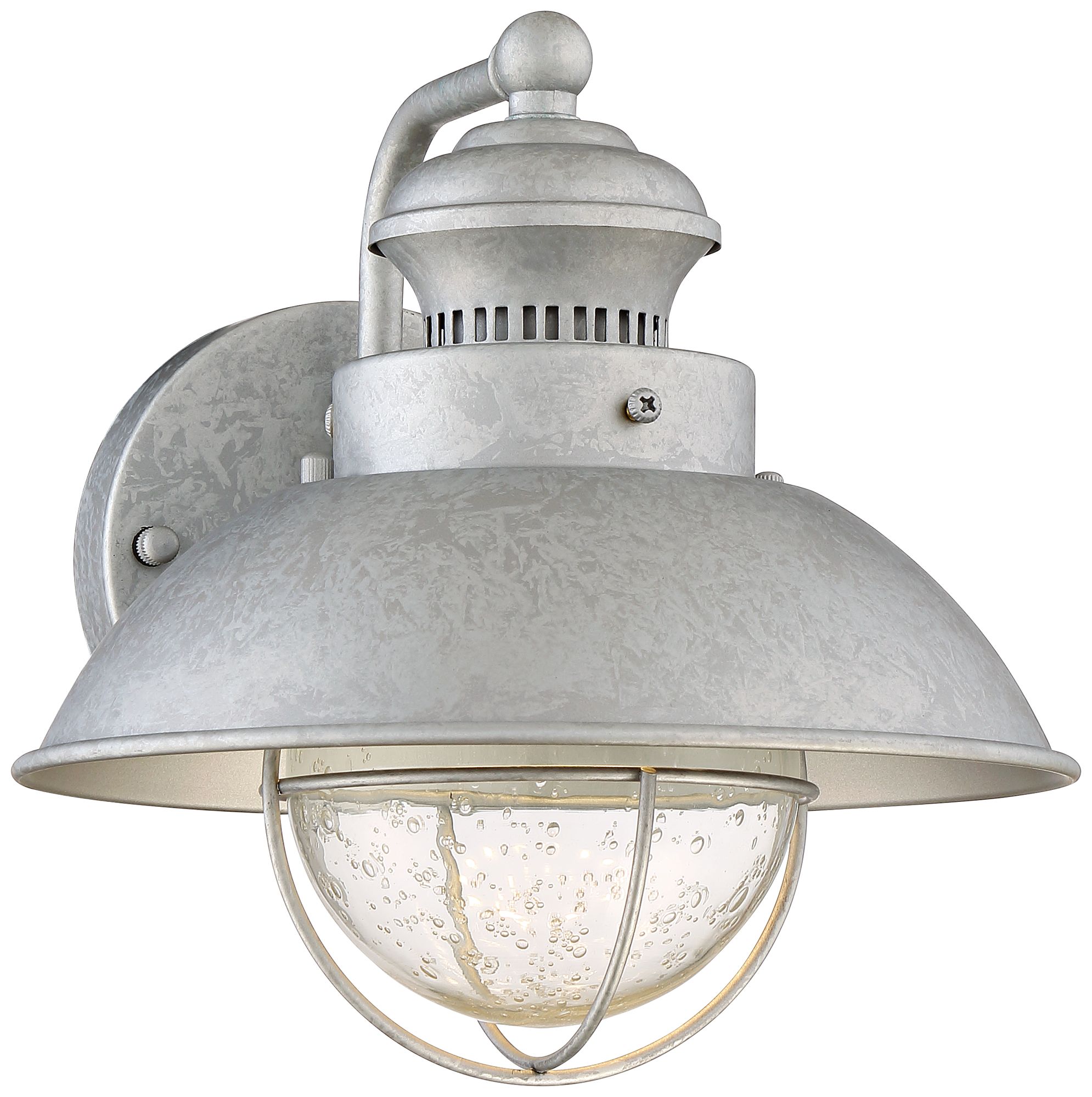 Fordham 8 1/2" High Galvanized LED Outdoor Wall Light 1N587 Lamps Plus