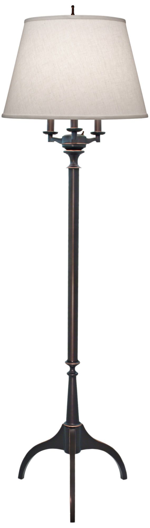 Stiffel Oxidized Bronze 4Light Tripod Metal Floor Lamp 1P645