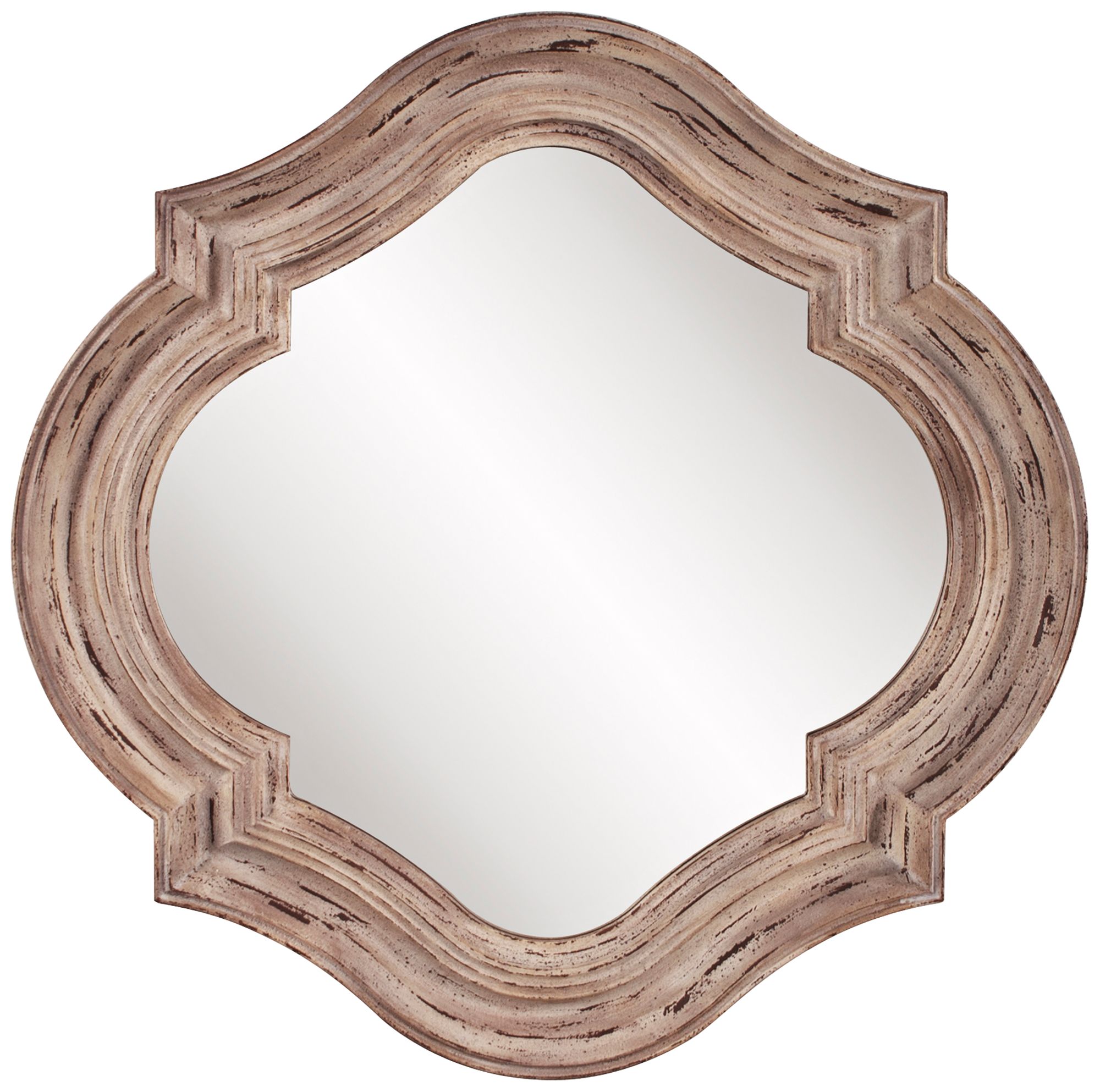36 X 36 Wall Mirror Howard Elliott Aubrey Rustic Wood 36" x 36" Wall Mirror 1R426