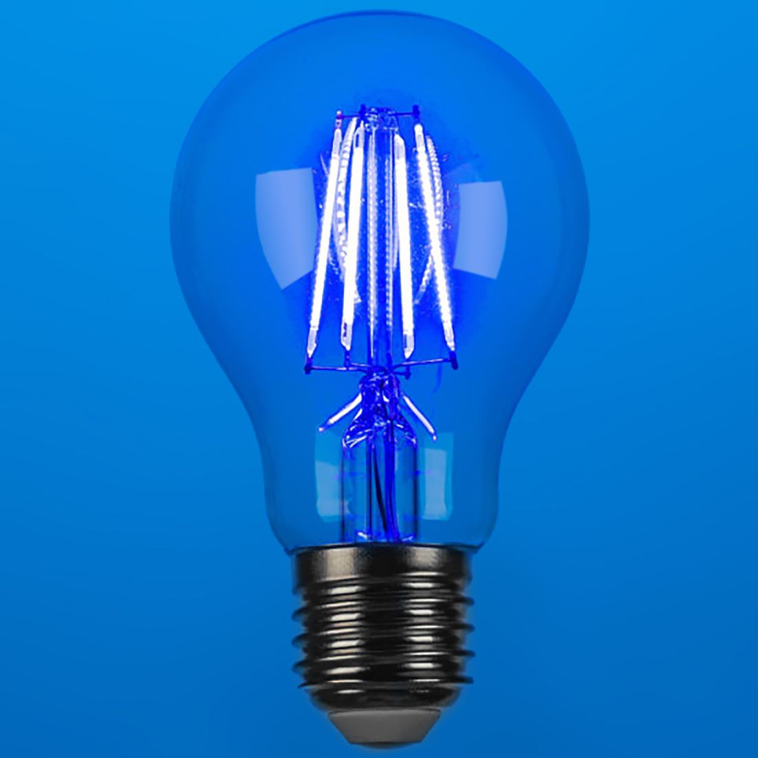 40W Equivalent Blue 4W LED Dimmable Standard Party Bulb 1V327