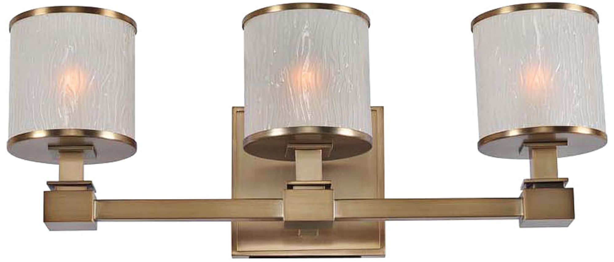 Destin 19" Wide Brushed Bronze 3Light Bath Light 1W272 Lamps Plus