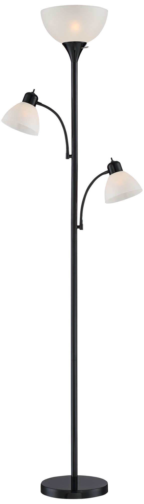 Bingham Black Tree Torchiere 3Light Floor Lamp 1Y323 Lamps Plus