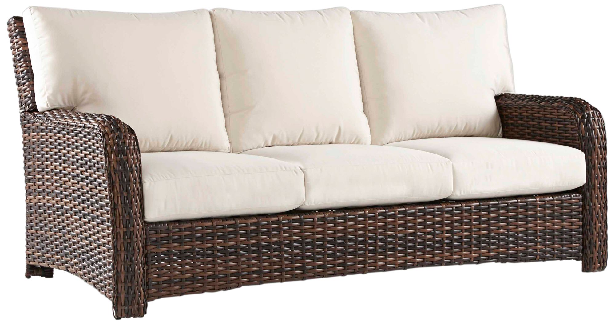 Isla Verde Espresso Wicker 3Seat Outdoor Sofa 20G03 Lamps Plus
