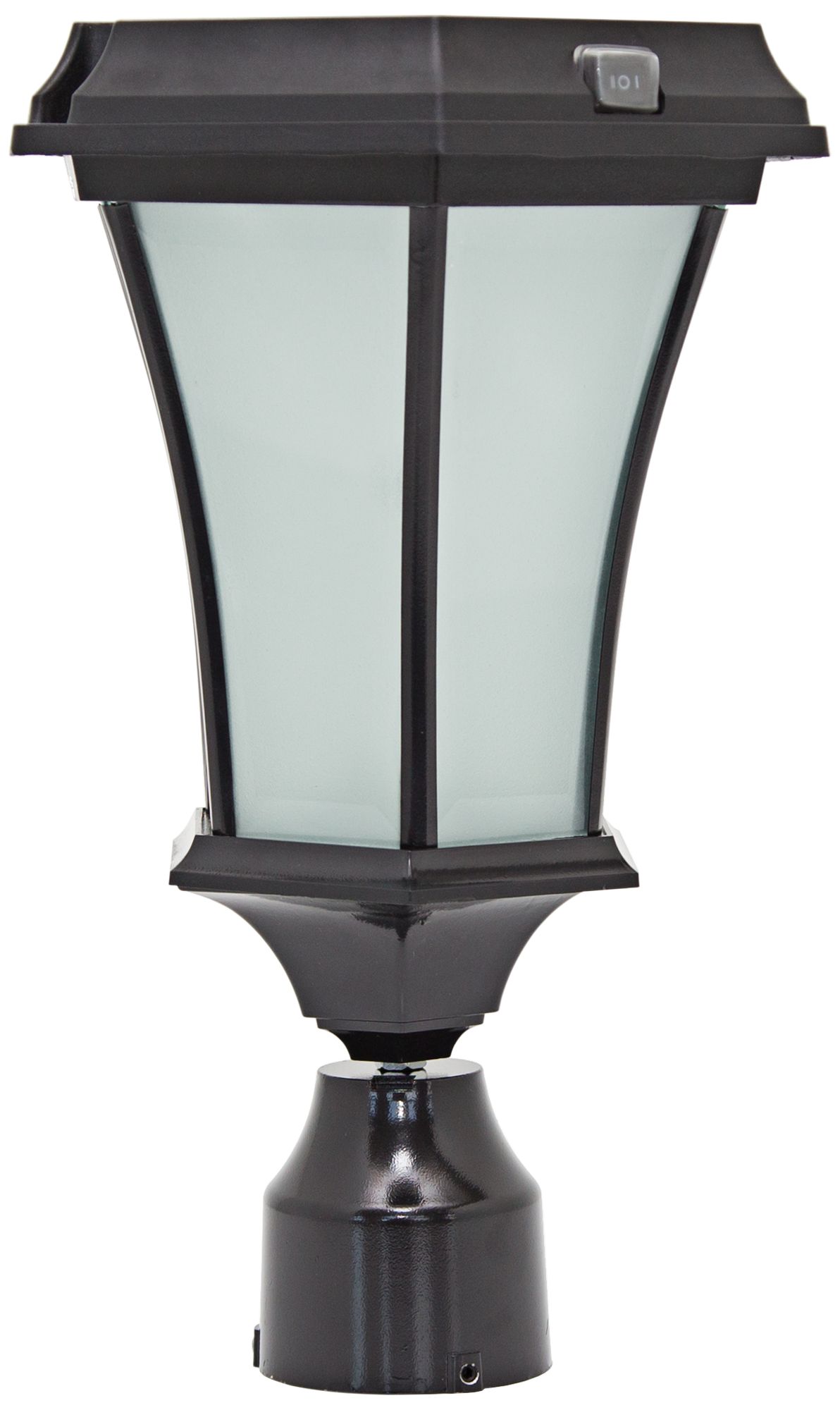 Bergan Solar Powered LED Outdoor Post Light in Black - #20X00 | Lamps Plus